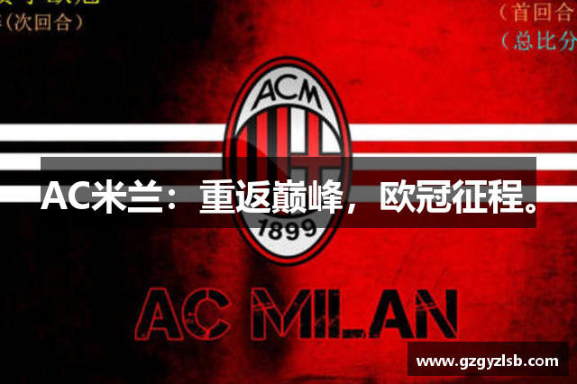 AC米兰：重返巅峰，欧冠征程。